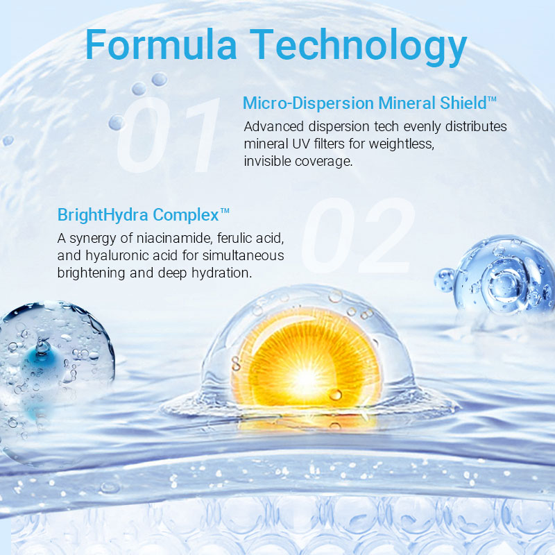 private label sunscreen serum spf 50+